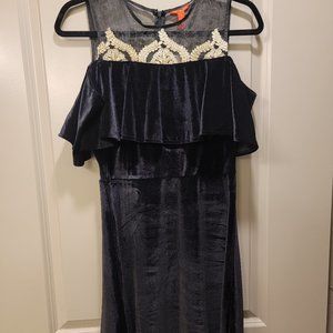 NWT Chelsea & Violet Black Velvet Cocktail Dress